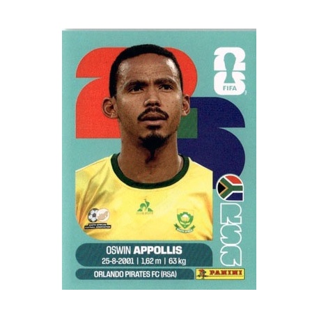 Oswin Appollis South Africa RSA 20