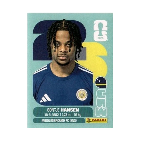 Sontje Hansen Curaçao CUW 20