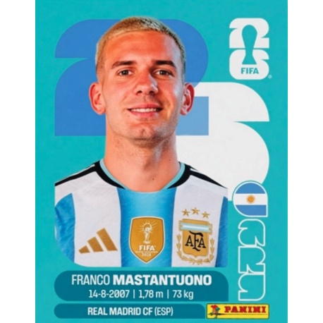 Franco Mastantuono Argentina ARG 15