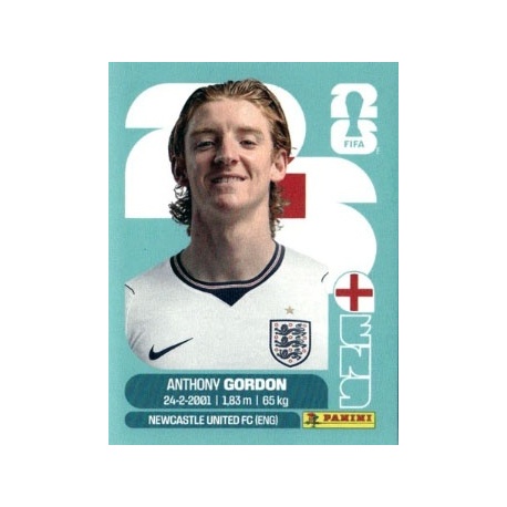 Anthony Gordon England ENG 15