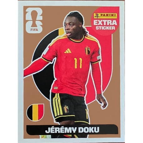 Jérémy Doku Belgium Bronze Extra Stickers