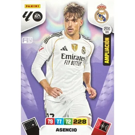 Cromo Asencio (Ampliación) Real Madrid #206 bis