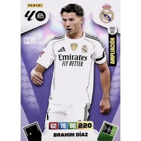 Cromo Brahim Díaz (Ampliación) Real Madrid #215 bis