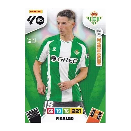 Cromo Fidalgo (Nuevo Fichaje) Real Betis #84 bis