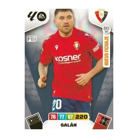 Cromo Galán (Nuevo Fichaje) Osasuna #243 bis