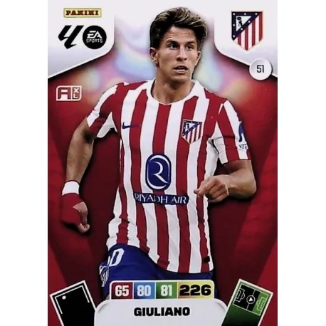 Cromo Giuliano Atlético Madrid #51