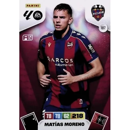 Cromo Matías Moreno Levante #187