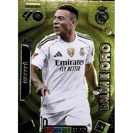 Cromo Mbappé (Balón de Oro) Real Madrid #474