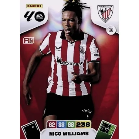 Cromo Nico Williams Athletic Club #36