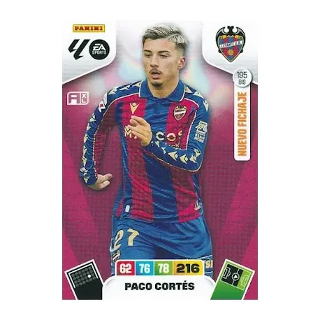 Cromo Paco Cortés (Nuevo Fichaje) Levante #195 bis