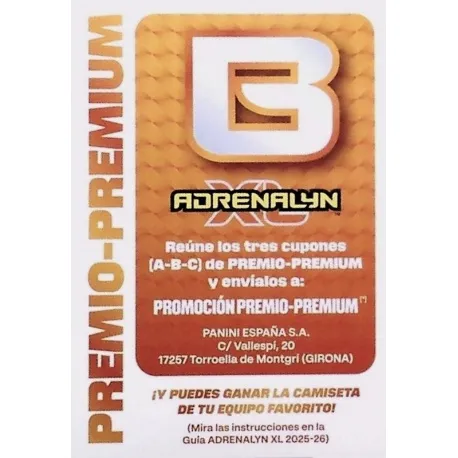 Cromo Premio B
