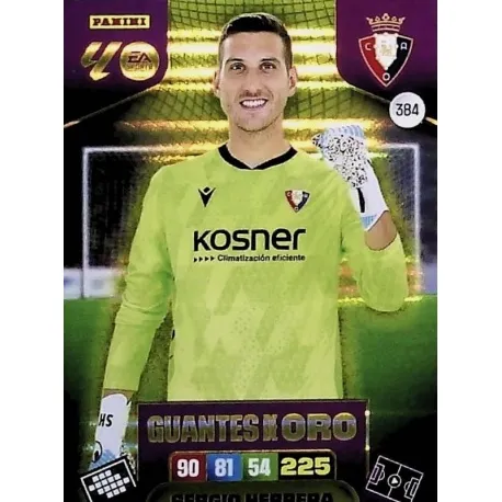 Cromo Sergio Herrera (Guantes de Oro) Osasuna #384