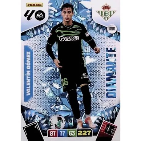 Cromo Valentín Gómez (Diamante) Real Betis #399