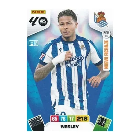 Cromo Wesley (Nuevo Fichaje) Real Sociedad #305 bis